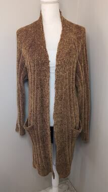 Emilio Pepe Italy Chenille Open Front Cardigan M/L